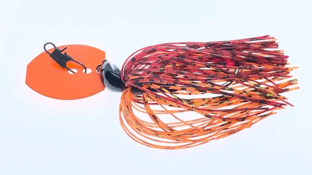 Delta Lures Thunder Jig 1/2oz - Orange Blade Fire Craw - Lucky Lure Tackle