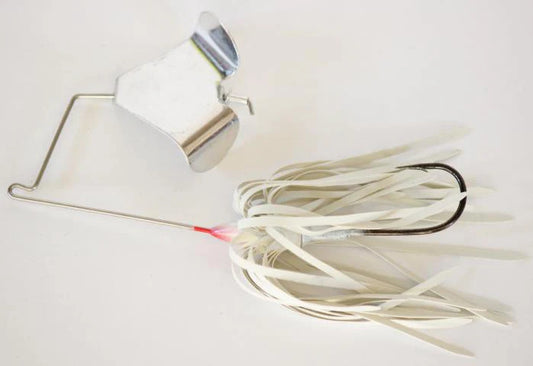 Delta Lures Buzzbait 1/2 oz Silver Blade White