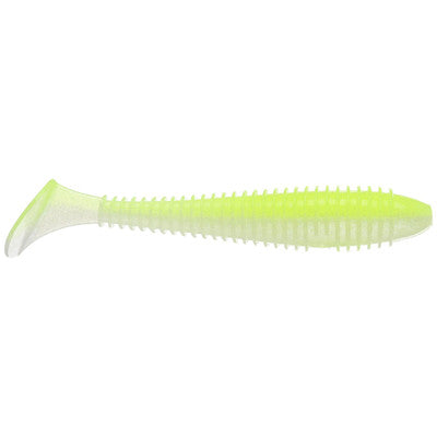 Keitech Fat Swing Impact 3.8" - Chart Back Pearl 6pk