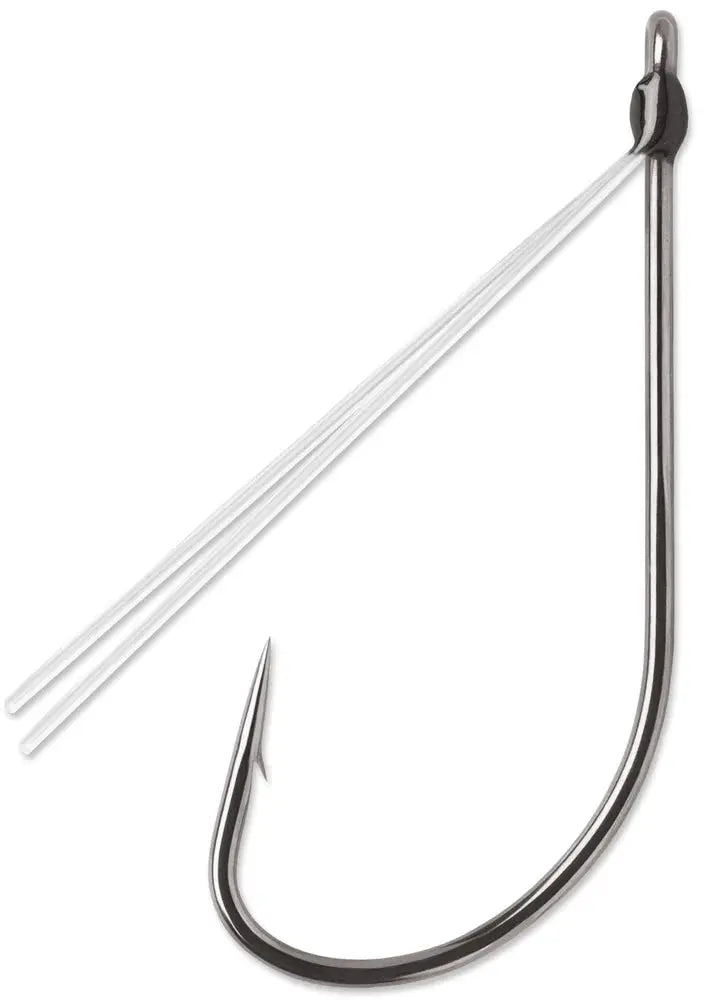 VMC Weedless Neko Hook Black Nickel #1/0 5pk - Lucky Lure Tackle