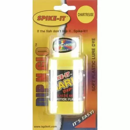 Spike-it Dip-N-Glo 2oz - Chartreuse - Garlic Scented - Lucky Lure Tackle