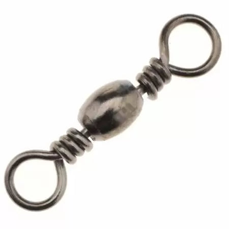 Eagle Claw Black Barrel Swivel Size 10 - 8pk