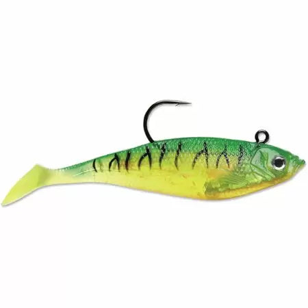 Storm WildEye Swim Shad 2" 1/8oz - Fire Tiger 3pk