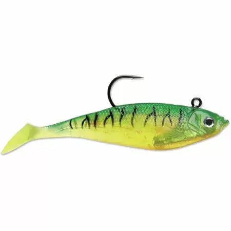 Storm WildEye Swim Shad 2" 1/8oz - Fire Tiger 3pk - Lucky Lure Tackle
