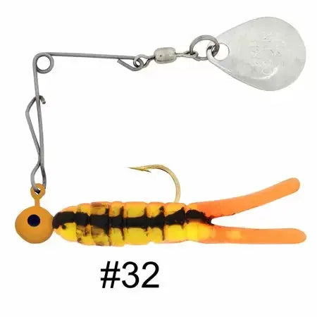 H & H Cajun Spin 1/16oz - Fire Orange Crawfish - Lucky Lure Tackle