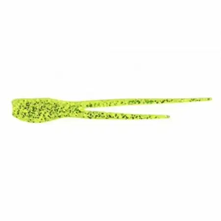 Bobby Garland Split Tail 15ct - Chartreuse Gold Glitter - Lucky Lure Tackle