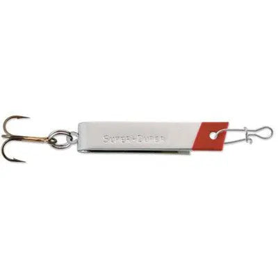 Luhr Jensen 502 Super Duper Spoon - Nickel/Redhead - Lucky Lure Tackle