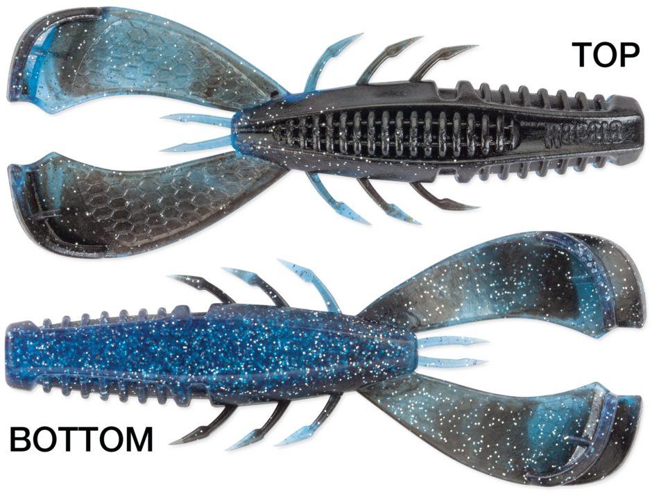 Rapala Crush City Cleanup Craw 3.5" - Black N Blue 7pk