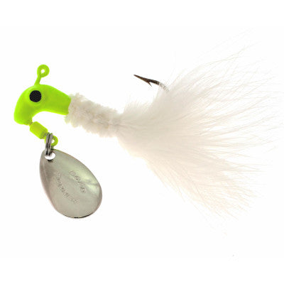 Blakemore Original Marabou Road Runner 1/8oz 12/card - Chartreuse/White