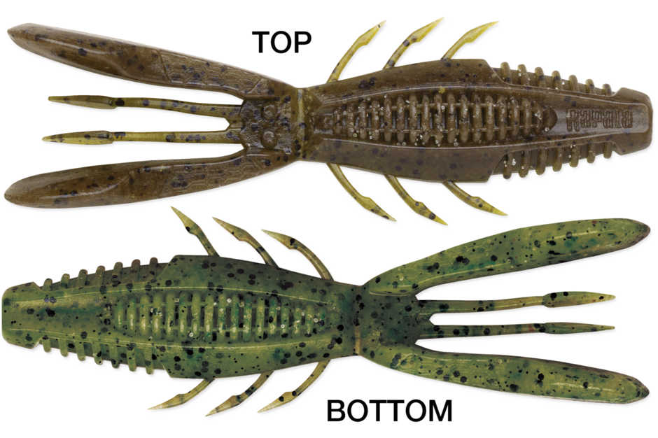 Rapala Crush City Bronco Bug 4" - Green Pumpkin Watermelon 6pk
