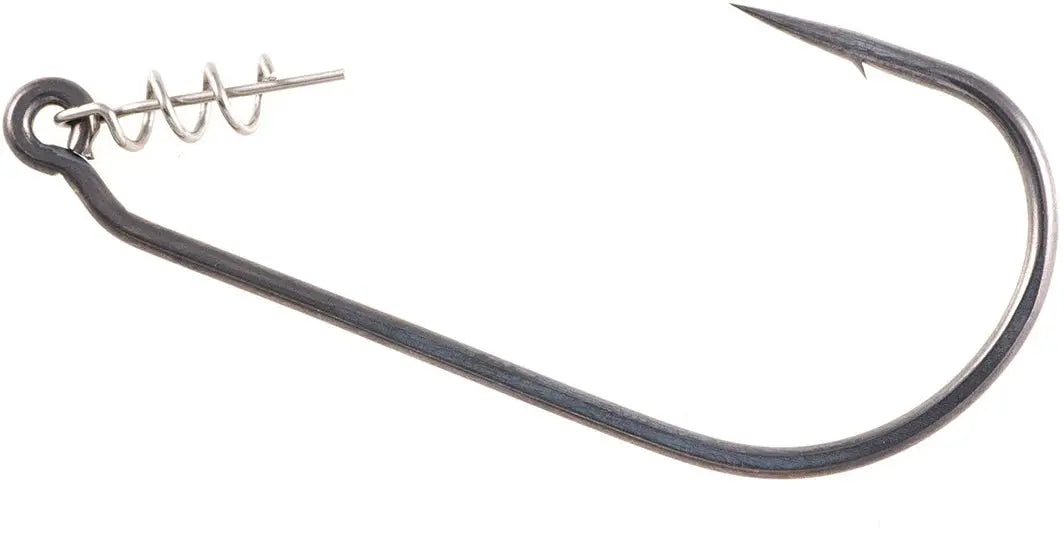 Owner TwistLOCK Flippiing Hook 5/0 - Silky Gray 4pk - Lucky Lure Tackle