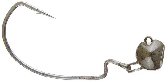 Big Bite Swing Head Reg Wire 1/2oz 3/0 - Green Pumpkin 4pk