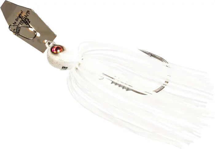 Z-Man Chatterbait Elite EVO 3/8oz - White - Lucky Lure Tackle