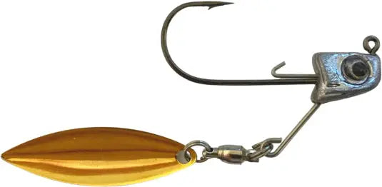 Great Lakes Finesse Sneaky Underspin Jighead 3/16oz - The OG Gold - Lucky Lure Tackle