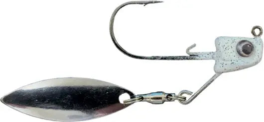 Great Lakes Finesse Sneaky Underspin Jighead 5/16oz - White Shad Silver - Lucky Lure Tackle
