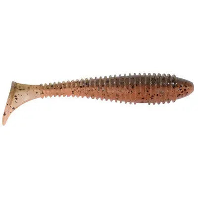 Keitech Fat Swing Impact 2.8" - Green Pumpkin Fire 8pk - Lucky Lure Tackle