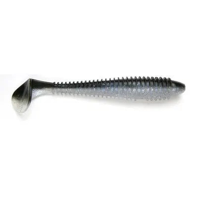 Keitech Fat Swing Impact 2.8" - Black Shad 8pk - Lucky Lure Tackle