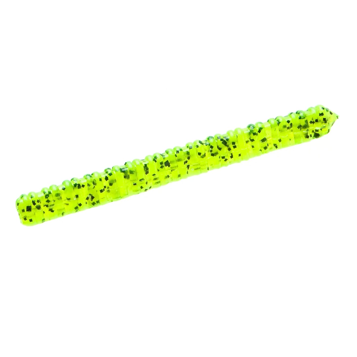 Zoom Centipede 4'' - Chartreuse Pepper 20pk - Lucky Lure Tackle