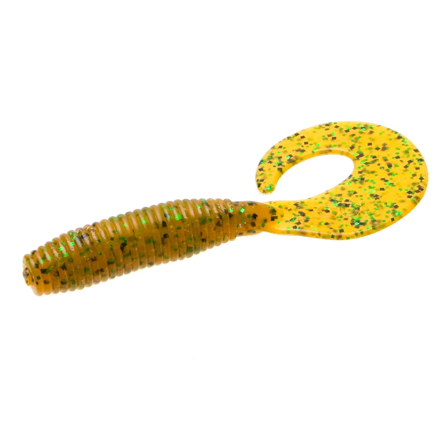 Zoom Fat Albert Grub 3'' - Rootbeer Pepper Green 10pk - Lucky Lure Tackle