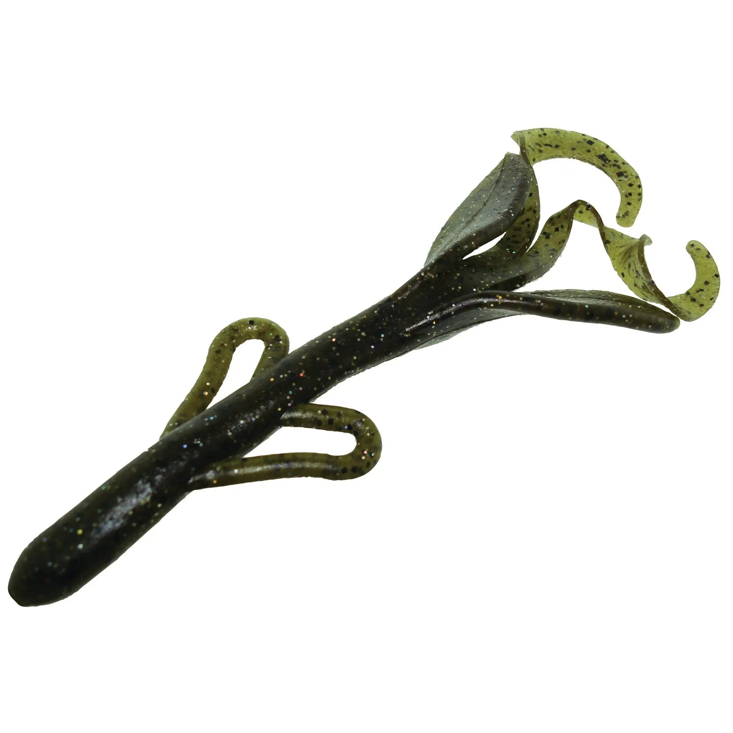 Zoom Brush Hog 6'' - Green Pumpkin Magic 8pk - Lucky Lure Tackle