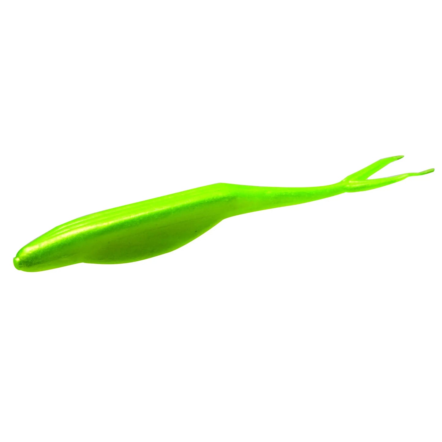 Zoom Super Fluke 5'' - Chartreuse Pearl 10pk - Lucky Lure Tackle