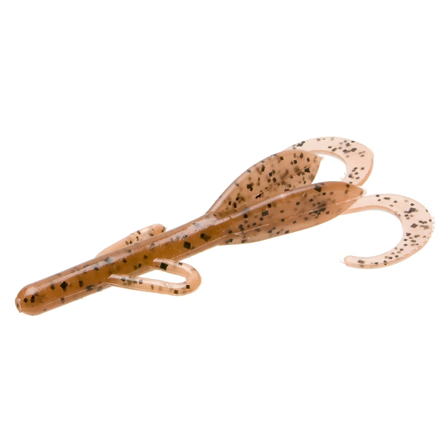 Zoom Baby Brush Hog 4'' - Pumpkin 12pk - Lucky Lure Tackle