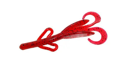 Zoom Baby Brush Hog 4'' - Cherry Seed 12pk - Lucky Lure Tackle