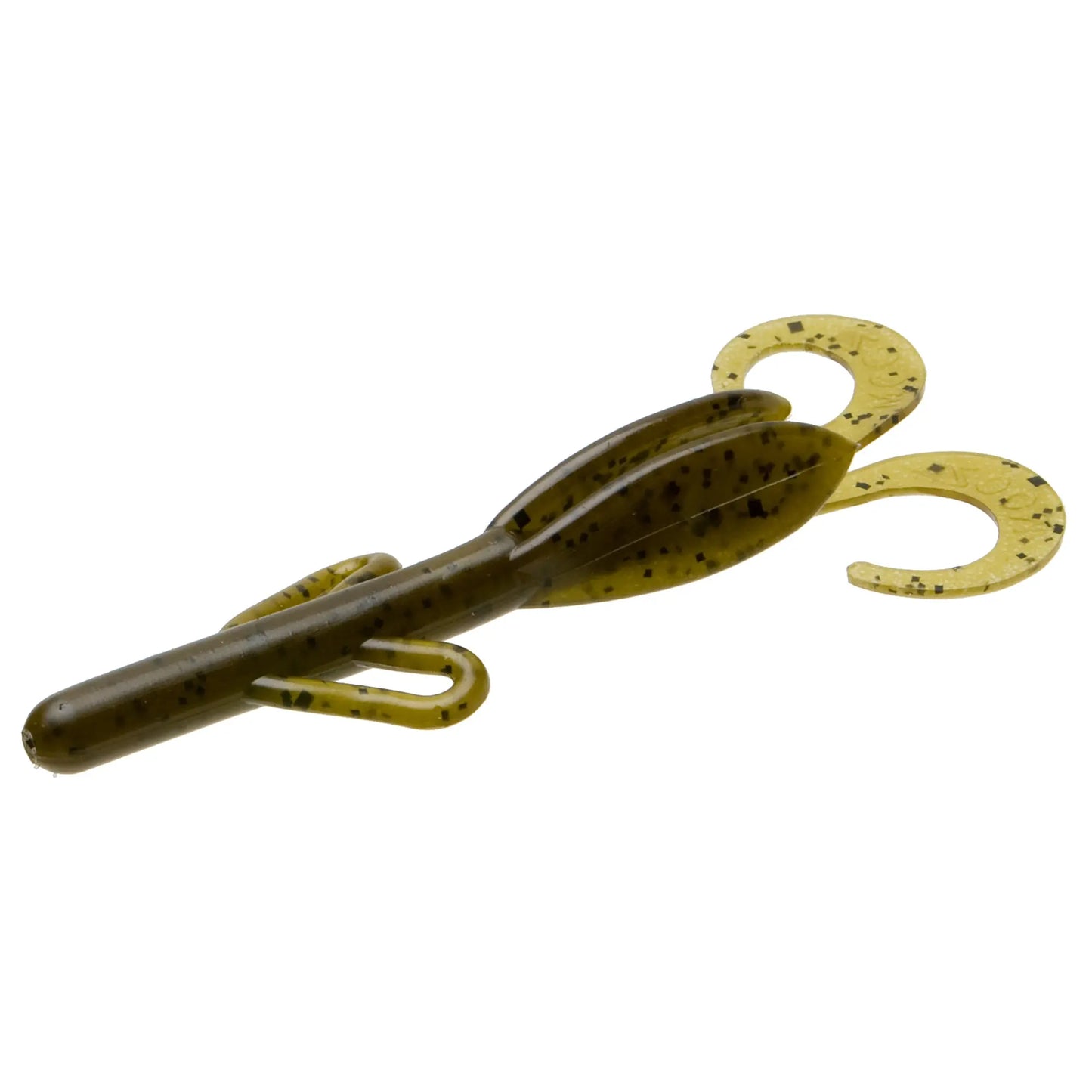 Zoom Baby Brush Hog 4'' - Green Pumpkin 12pk - Lucky Lure Tackle