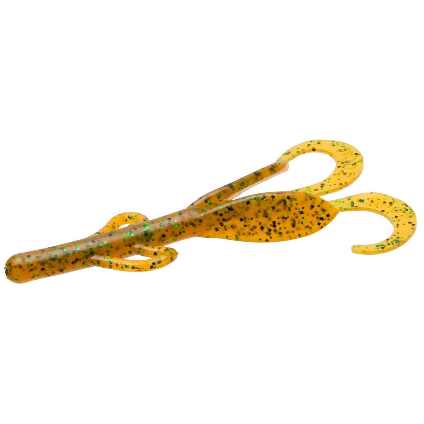 Zoom Baby Brush Hog 4" - Rootbeer Pepper/Green 12pk - Lucky Lure Tackle