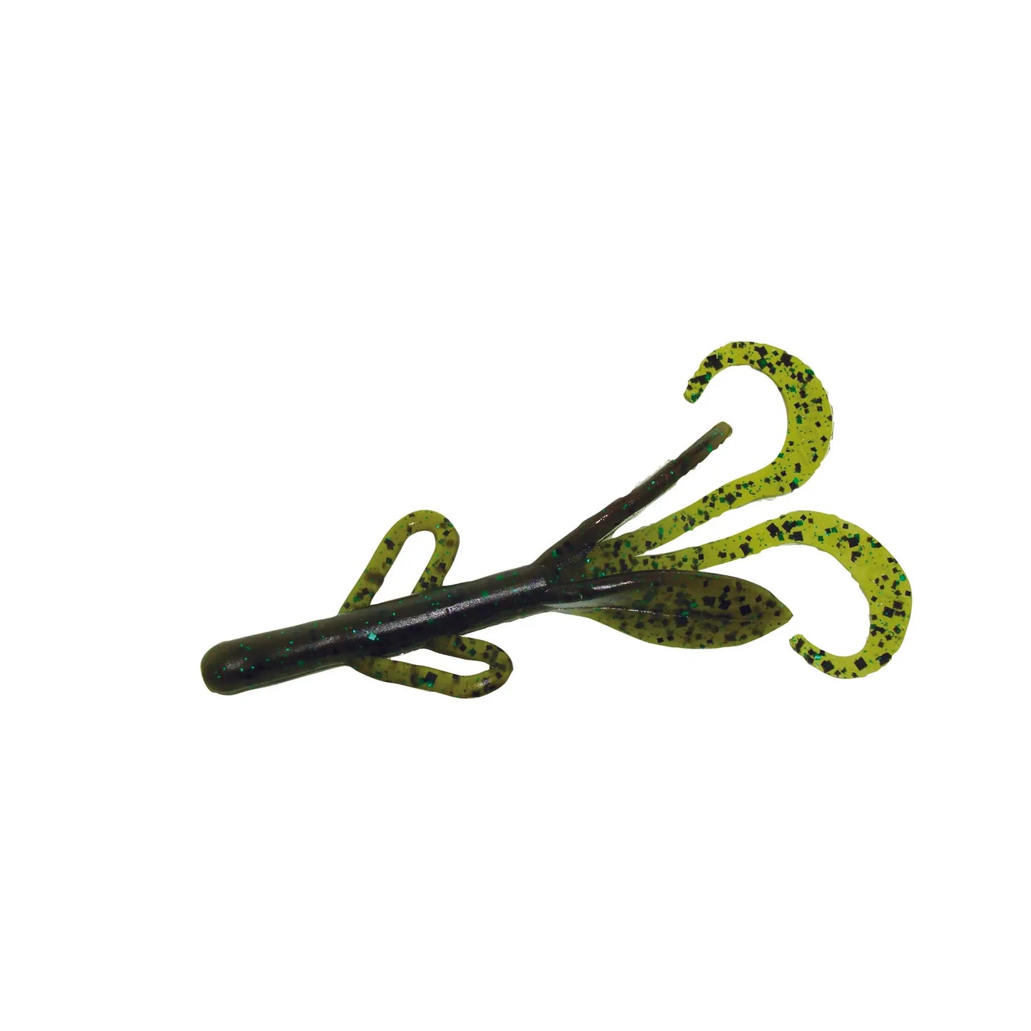 Zoom Baby Brush Hog 4'' - Green Pumpkin Green 12pk - Lucky Lure Tackle