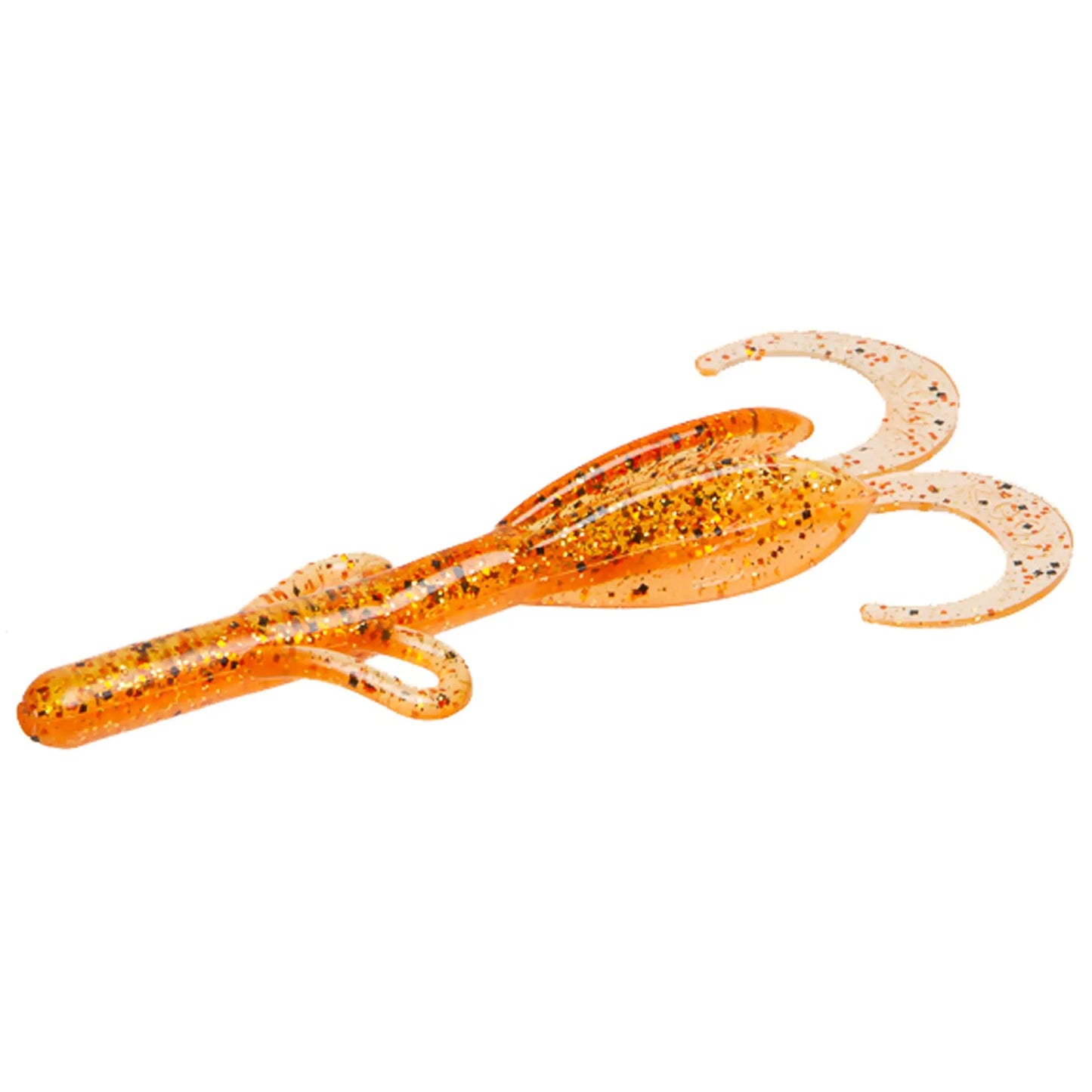 Zoom Baby Brush Hog 4'' - Bourbon Blaze 12pk - Lucky Lure Tackle