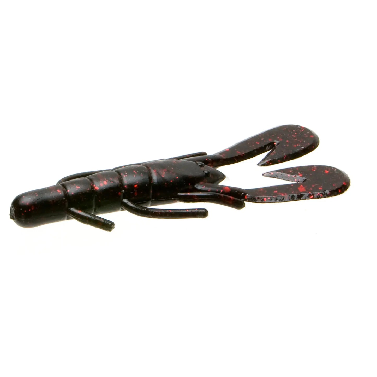 Zoom U-V Speed Craw 3.5'' - Black Red Glitter 12pk - Lucky Lure Tackle