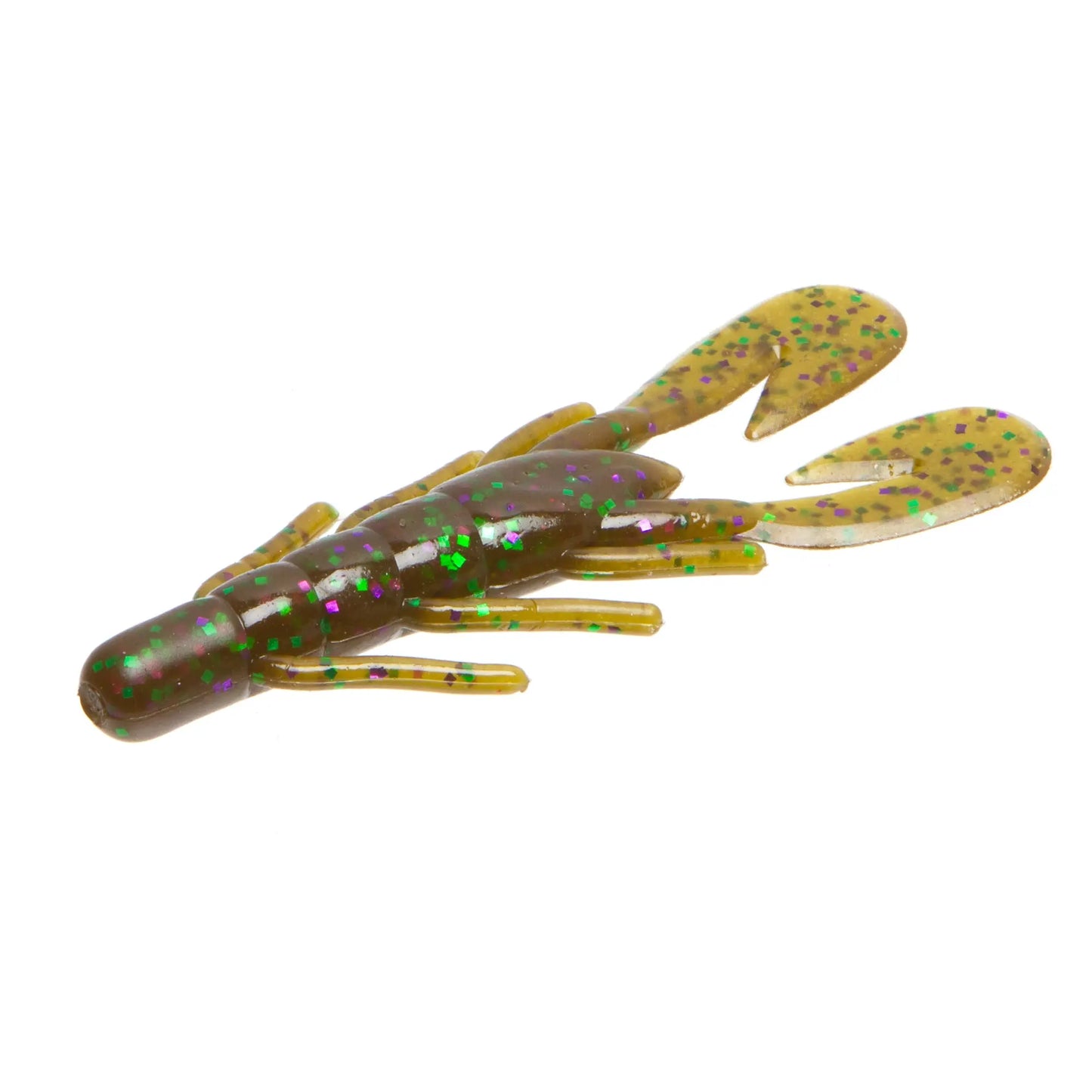 Zoom U-V Speed Craw 3.5'' - Green Pump Purple Green 12pk - Lucky Lure Tackle