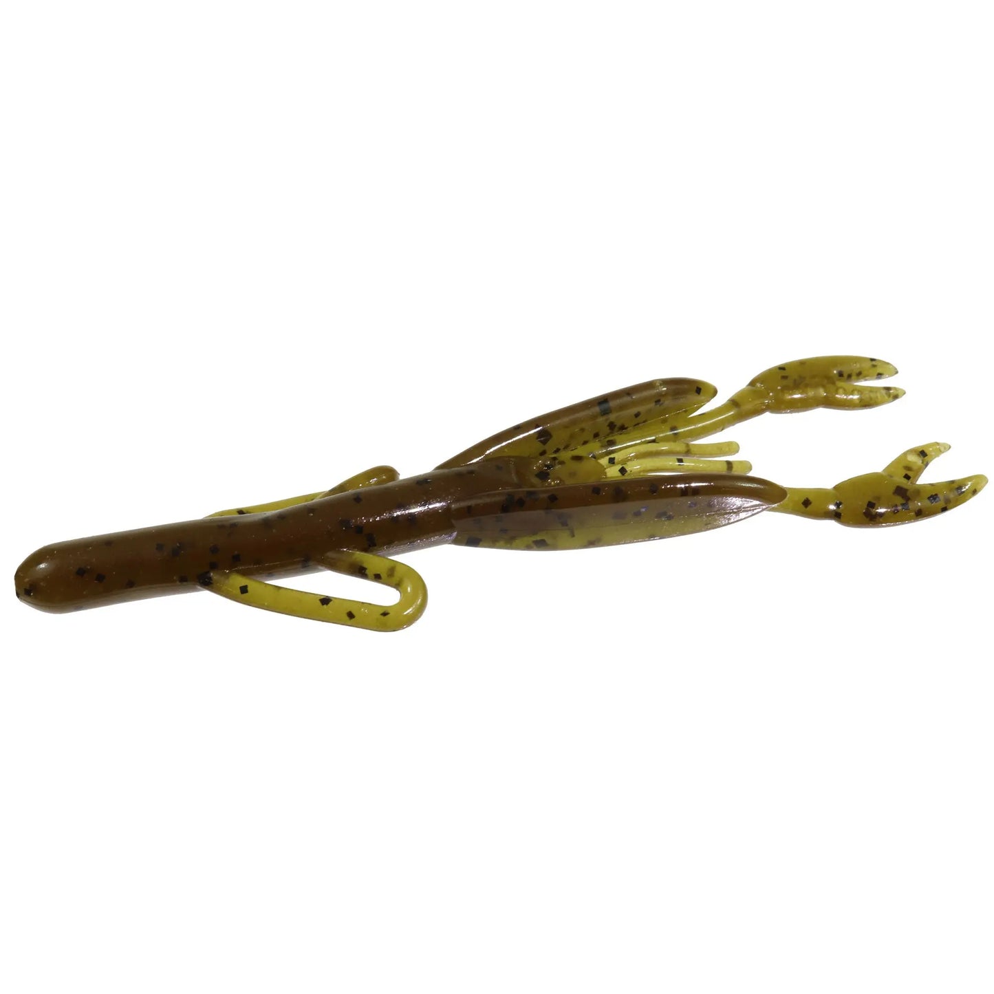 Zoom Baby Brush Craw 4" - Green Pumpkin 12pk - Lucky Lure Tackle