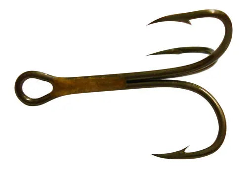 Eagle Claw Treble 2X Bronze Size 8 5pk - Lucky Lure Tackle