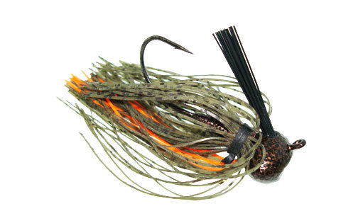 Jewel Heavy Cover Football Jig 3/4oz - Green Pumpkin/Orange 2pk