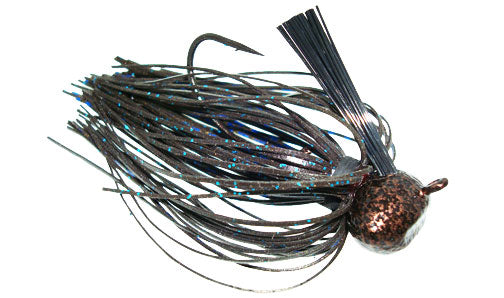 Jewel 3/4oz Football Jig - Black Blue Flash 2pk