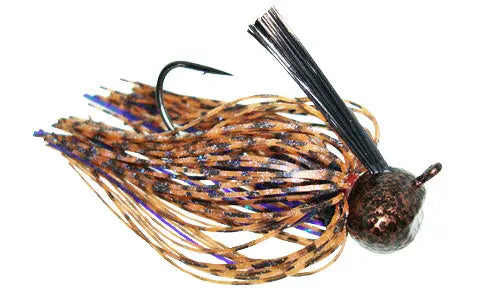 Jewel 3/4oz Football Jig - Peanut Butter & Jelly 2pk - Lucky Lure Tackle