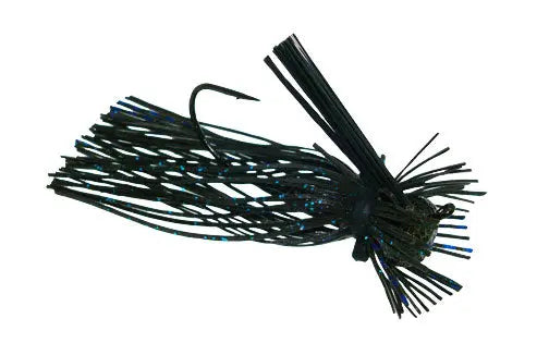 Jewel 1/2oz Football Jig - Black/Blue Flash 2pk - Lucky Lure Tackle