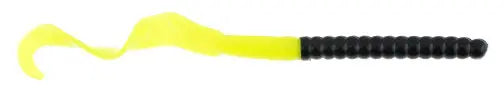 Berkley PB Power Worm 7'' Black/Chartreuse 13pk - Lucky Lure Tackle