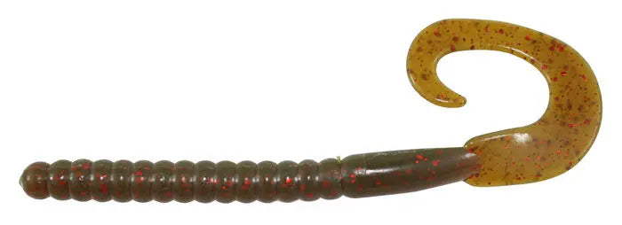 Berkley PB Power Worm 7'' Motor Oil Red Fleck 13pk - Lucky Lure Tackle