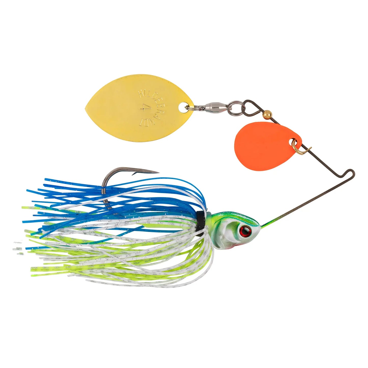 Booyah Finesse Covert Series Spinnerbait 1/2oz - White/Chart/Blue Booyah
