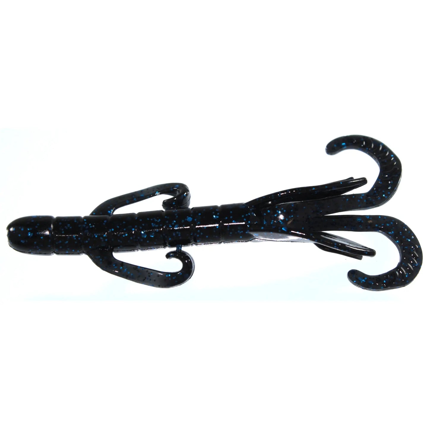 Yum Christie Critter 3.5'' Black/Blue Flake 10pk - Lucky Lure Tackle