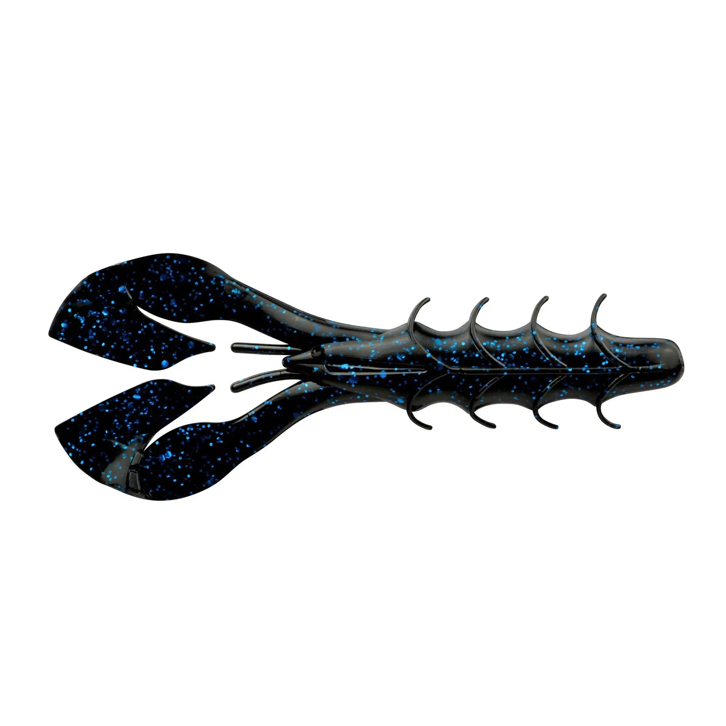 Yum Spine Craw 3.75'' Black/Blue Flake 8pk - Lucky Lure Tackle