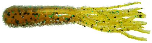 Strike King Bitsy Tube - Pumpkin Grn Flk 10pk - Lucky Lure Tackle