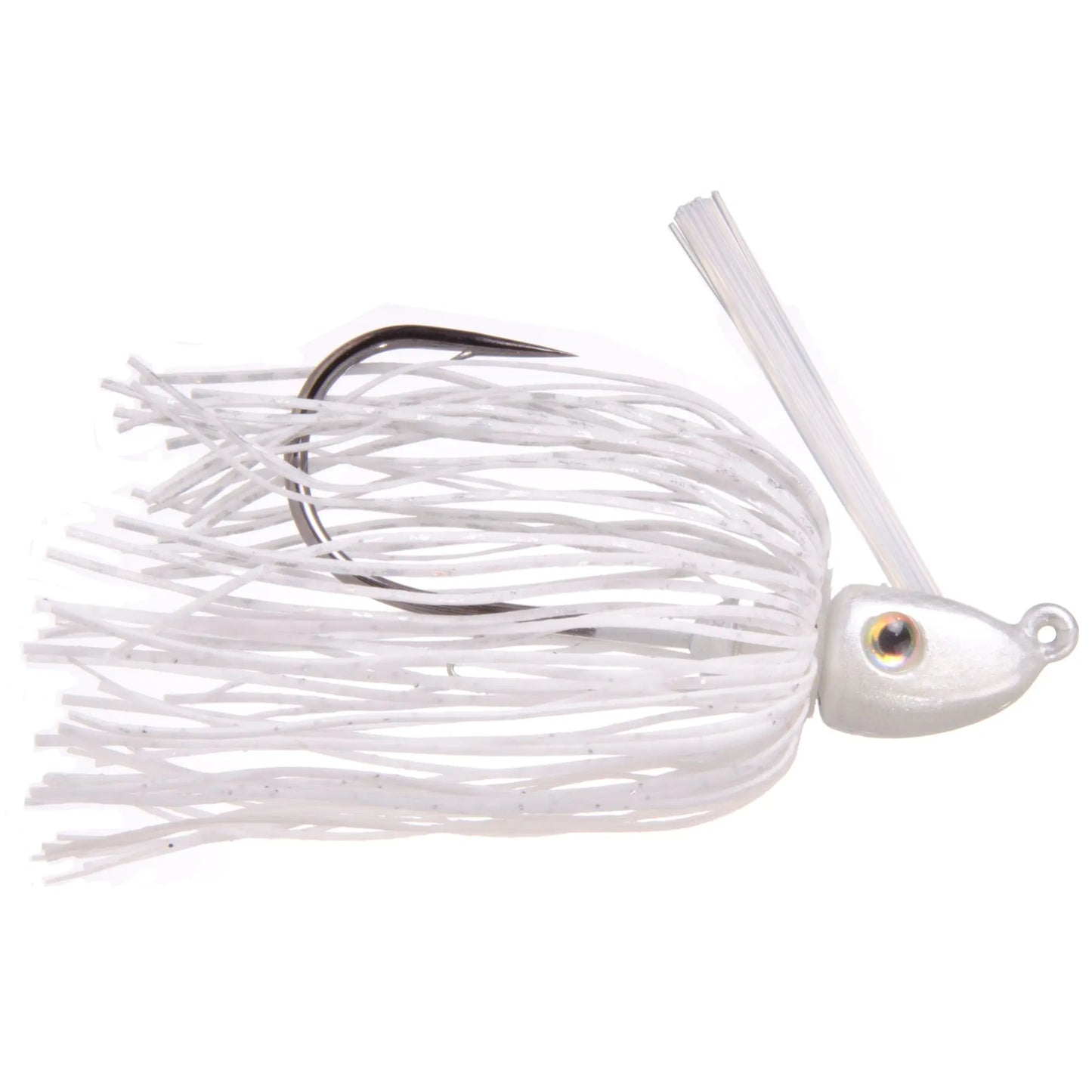 Strike King Hack Attack Heavy Cover Swim Jig - 3/8oz White - Lucky Lure Tackle
