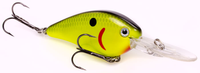 Strike King KVD 1.5 Flatside - Black Back Chartreuse