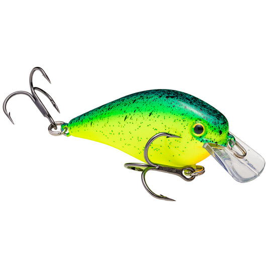 Strike King KVD Square Bill 1.0 - Chartreuse Blue Black Splatterback