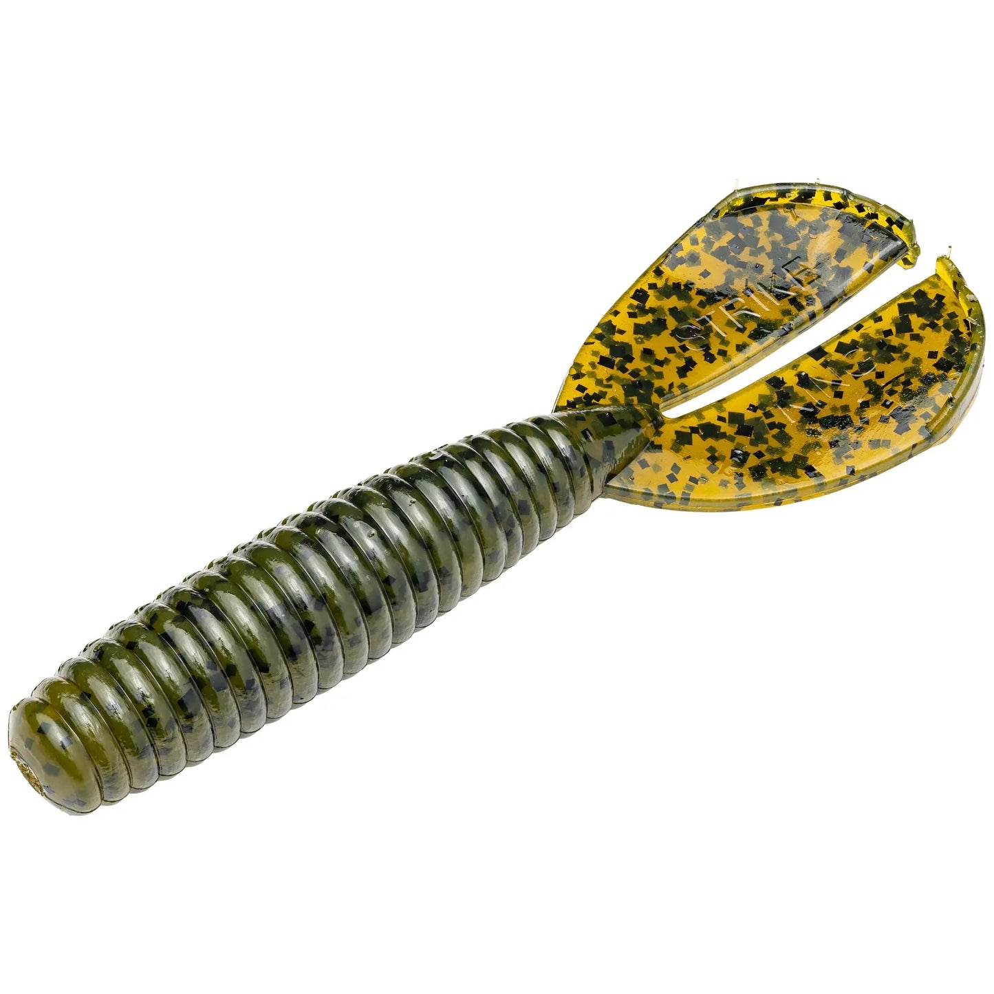 Strike King Rage Magnum Menace Grub 4" - Green Pumpkin 7pk - Lucky Lure Tackle