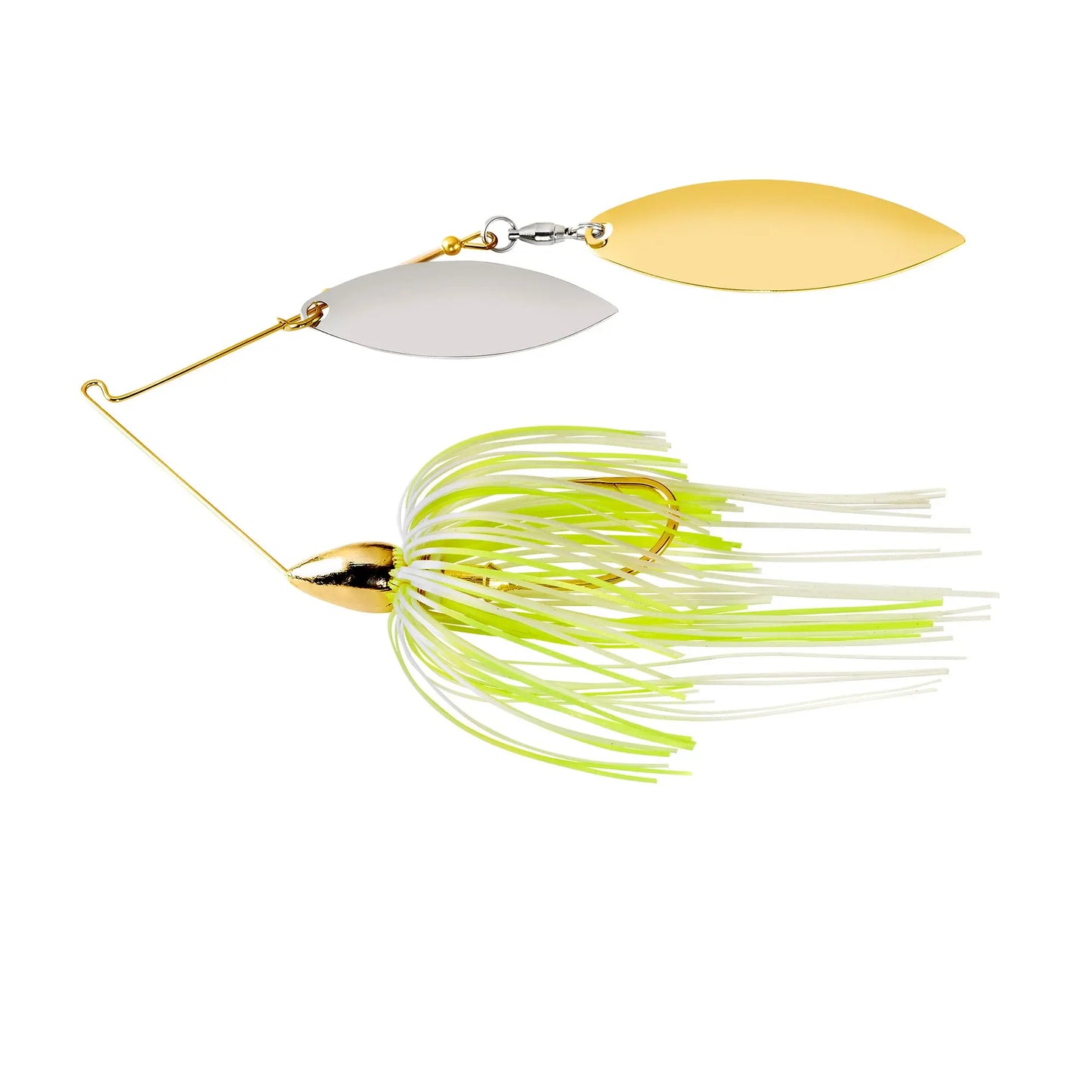 War Eagle 2-Willow 1/4oz Gold Hot White Chart - Lucky Lure Tackle